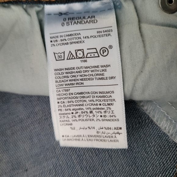 NWT Old Navy Curvy Mid Rise Jeans Size 0 - Picture 12 of 13